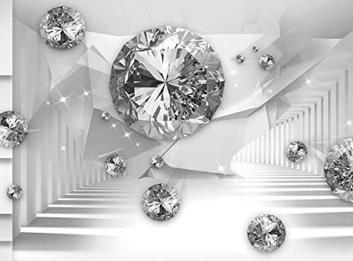 ABSTRAKT DESIGN Fototapete VLIES-450x280 cm (2103A)-Kugel 3D Schmuck Perlen Diamanten Wandtapete-Inkl. Kleister-Vliestapete Bild Dekoration Wand-Dekor Moderne Motiv-Tapete Panorama Poster XXL