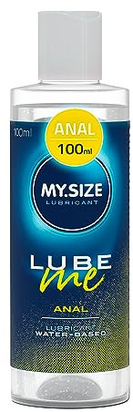MY.SIZE Lube Me Premium Gleitgel Anal 100 ml I Gleitmittel extra viskos I Wasserbasierte Gleitgele I Lubricant Gel für Toys & Latexkondome geeignet I water based lubrication