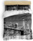 NEKOMARUKE Bettwäsche 220x240cm Jugendliche Brooklyn Bridge New York City Skyline GlüHend 3D Gedruckt Bettbezug Set 3teilig Microfaser Zweiteilig Bettwäschegarnitur mit Reissverschluss