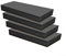 URPIZY Garagen-Wandschutz, Autotürschutz, 4 Stück, Schaumstoffblock für Parkplätze, 30 x 10 cm, Schwarz, Polyurethan (PU)