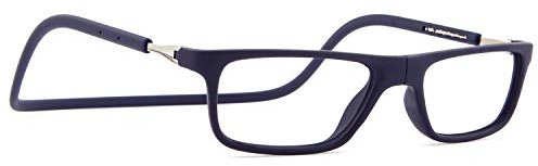 DIDINSKY Faraday Lesebrille mit Magnet und Filter gegen Blaulicht, graduierte Lesebrille, für Damen und Herren, mit entspiegelten Gläsern (Indigo, 1, x, SQUARE)