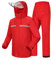 Coutyuyi Herren & Damen Regenanzug Reflektierender 100% Wasserdichter Anzug Outdoor Regenmantel Winddicht Regenjacke （M, Rot）