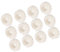 ＣＨＡＭＥＥＮ Set mit 12 Serviettenringen Tischdekoration für Servietten Hochzeit aus weißen Perlen serviettenringe perlen Hochzeit