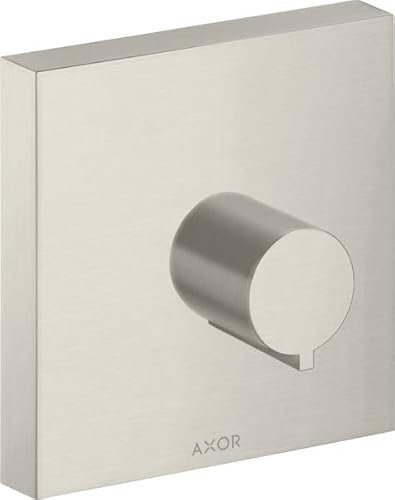 hansgrohe AXOR Starck Fertigset Absperrventil Square Unterputz DN15 / DN20, 10972800, Farbe: Edelstahl Optic