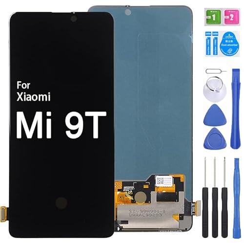 iYAiYO Pantalla OLED Digitalizador Pantalla Táctil Reemplazo Compatible con Xiaomi Mi 9T M1903F10G M1903F11G Pantalla Completa con Herramientas-Negro