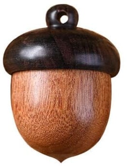 DTREEL Holz-Pillendose, Tragbare versiegelte Medikamentenbox aus Massivholz, Mini-Sandelholz-Rettungspillenetui, Tablettenbox, versiegelte Dose für den Außenbereich