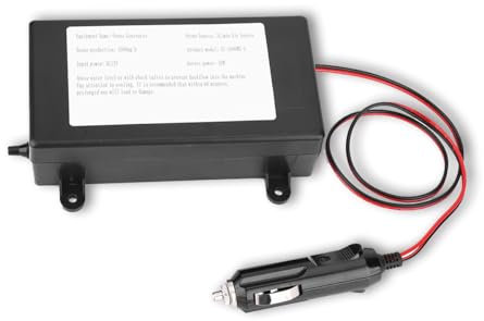 WOOXGEHM Generatore di Ozono, Generatore di Ozono per Auto 10W DC12V 1000Mg/H, Basso Consumo Energetico, Alta Efficienza, Ozonizzatore Purificatore D'Aria
