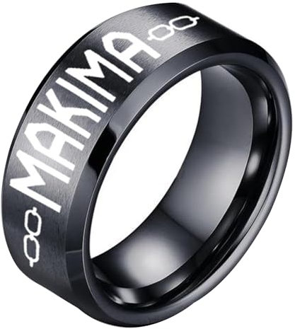 acsewater Anime Chainsaw Man Rings Denji Power Makima Personalised Finger Rings Chainsaw Man Cosplay Prop Denji Power Makima Rings