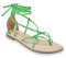 LES TROPEZIENNES PAR M. BELARBI Femme DJOYA Chaussures Ville Sandale et Nu-Pieds, Vert Metalique, 36 EU