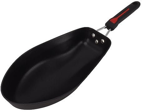 gernie Non Stick Fish Pan, 3D Fish Shaped Frying Pan Skillet Stainless Steel Oval Shaped Non Stick Frying Pan for Kitchen Camping, Heat Evenly, Easy to Clean, gernieoyt9f70cpu