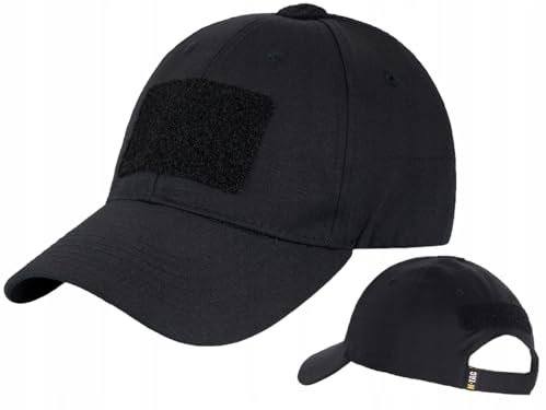 M-Tac Baseballkappe Mit Klettverschluss Flex Rip-Stop, Black, XL
