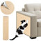 ENONCI - Tappetino tiragraffi autoadesivo per gatti e altri animali domestici, protezione antigraffio per divano e mobili, riutilizzabile (beige, 40 x 200 cm)