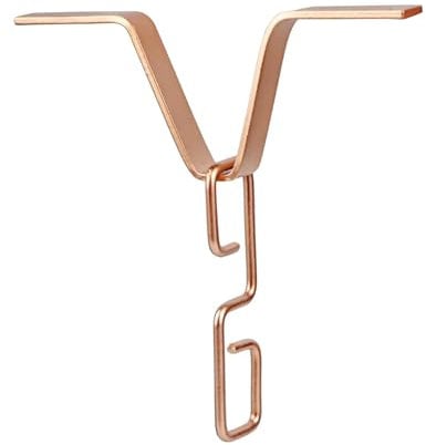 Dualoai Kit de Fixation de Gouttière à Chaîne de Pluie Haut de Gamme, Couleur cuivre