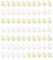 AORHOFJ 70pcs Kleeblatt Anhänger, Kleeblatt Glücksbringer Kettenanhänger, Kleine Metall Charms zum Armband, für DIY Abschiedsgeschenk, Keschlüsselanhänger, Schmuckanhänger，kleeblatt armband