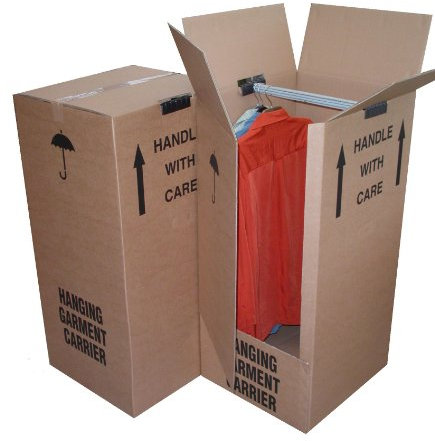 Globe Large Strong Wardrobe Garment Double Wall Removal Boxes - Select Qty (2)