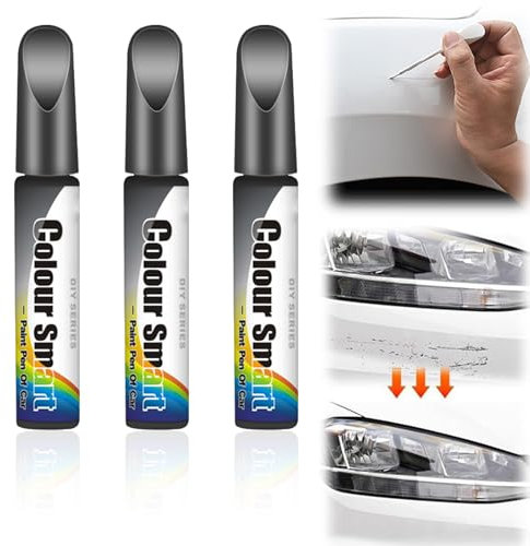 3 Stück Auto Kratzer Reparatur Stift,Lackstift Auto Lack Reparatur für Auto Kratzer Reparatur,Lackstift Auto,Auto Lackstift,Auto Reparatur Lack Auto Pinsel (Grau)