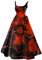 Halloween-Kostüme für Frauen, Aufdruck, ausgestelltes Kleid, ärmellose Tunika, Cocktailkleid, Kleider für Hochzeitsgäste Abendkleid Elegant Für Hochzeit