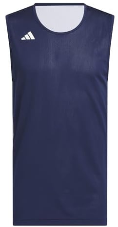 adidas Men's M Everyday Pro Bball Jersey Shirt, Team Navy/White, 4XL