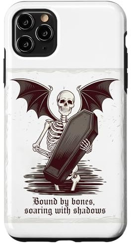 iPhone 11 Pro Max Satanic Skeleton Coffin Goth Skull Case