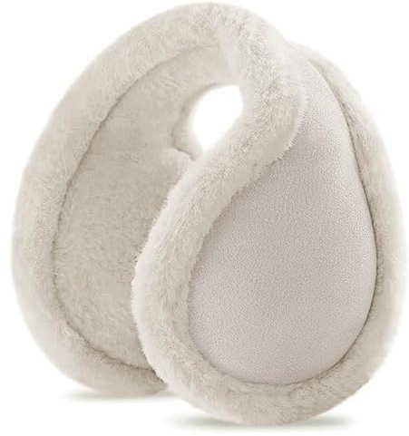 SEDEX Ear Muffs Women Unisex Adjustable Behind The Head Ear Warmers Thermal Faux Fur Back Neck Earmuffs Soft Plush Ear Covers for Cold Winter Outdoor Sports Ski Cycling Headwear