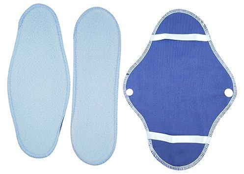 FRCOLOR 8 Stück Wiederverwendbare Damenbinden Aus Atmungsaktivem Plüsch Waschbar Und Faltbar Mit Aufbewahrungstasche Saugstark Für Menstruation Und Wochenbett Tragbar Für Unterwegs