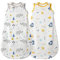Mosebears Gigoteuse d'été pour bébé, Sac de Couchage pour Fille et garçon, Motif Animal Mignon, Couverture Portable sans Manches, Lavable, 0,5 tog 2 Paquets