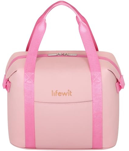 Lifewit Klein Isolierte Kühltasche für Damen, Lunchbox Tasche, Wasserdicht, Leicht Lunchtasche, Tragbare Cooler Bag, Lunchbox Tasche für Arbeit, Schule, Picknick, Reisen, 9L Rosa