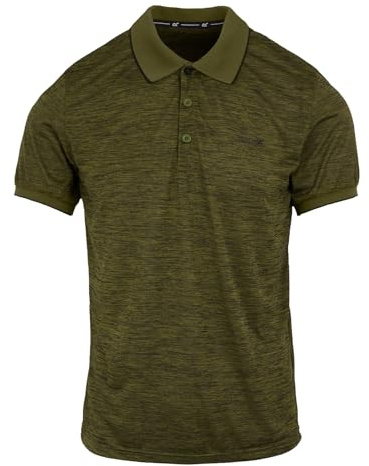 Regatta Herren Shirt Kurzarmshirt Funktionsshirt Poloshirt Remex II, Farbe:Dunkelgrün, Artikel:-1W3 Nephrite Green, Größe:XL