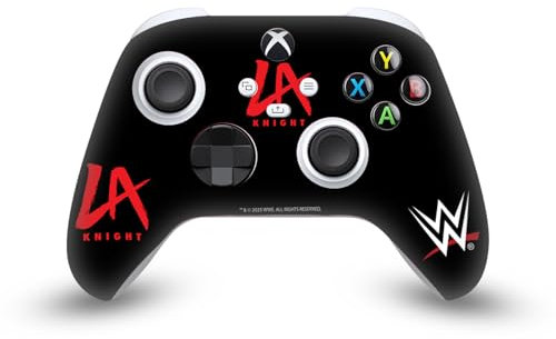 Head Case Designs Officially Licensed WWE Logo LA Knight Vinyl Sticker Gaming Skin Decal Cover Compatible With Xbox Series X/S Controller