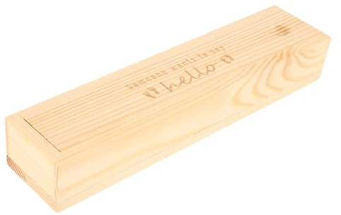 MAGICLULU Holzbox Mit Deckel Zur Geburtsanzeige Filigranes Fußabdruck-design Aufbewahrungsbox Für Babyandenken Stilvolle Erinnerungskiste Aus Holz Für Schwangerschaftsankündigungen