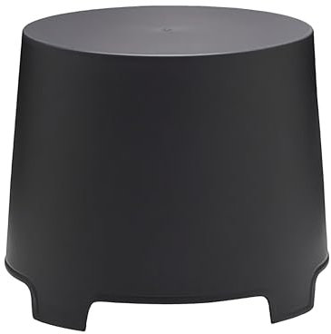 Spetebo Kunststoff Beistelltisch rund anthrazit - 46 x 40 cm - Garten Kaffeetisch konisch stapelbar - Outdoor Stapeltisch Balkontisch Terrassentisch Tisch für Balkon Terrasse Camping klein