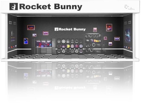Saichotoy Modellauto Vitrine 1:64 mit LED Beleuchtung, Stapelbare Acryl Display Box mit Staubschutz, Wandmontage Aufbewahrung für Spielzeugauto-Sammler, Kompatibel mit Hot Wheels & Matchbox