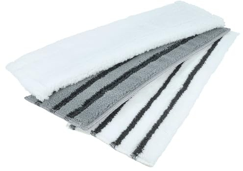 vhbw 3x Cleaning Pad compatible with Kärcher SC 2 Upright, EasyFix, Deluxe Hot Spray Steamer, Steam Mop - white/grey
