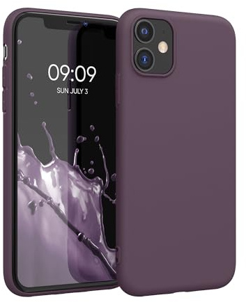 kwmobile Hülle für Apple iPhone 11 TPU Case - Handyhülle unterstützt kabelloses Laden, Flexible Schutzhülle, gummiertes Cover in Helle Iris