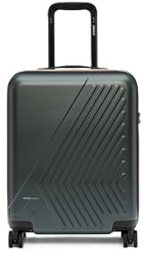 K-Way Trolley Cabina Eudoxie, Verde, 100% Policarbonato, 55x38x22 cm, 39L, 4 Ruote Spinner, Chiusura TSA
