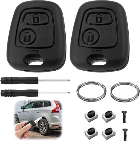 2 Piezas Carcasa Llave Coche Compatible con Peugeot Citroen Berlingo Xsara