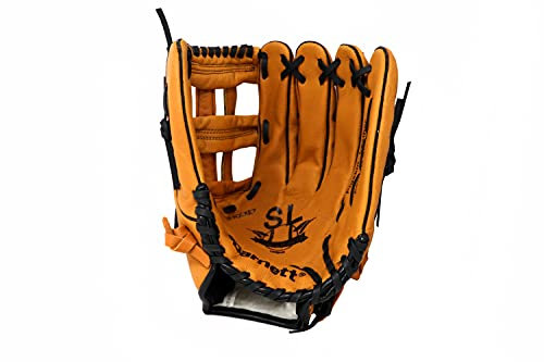 SL-127 REG braun Baseball Handschuh, Schweinsleder, Outfield, Größe 12,7 (inch) (für Rechtshänder, Wird an der linken Hand getragen)