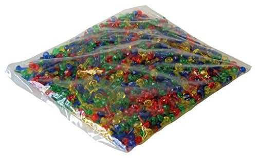 Lena 35022 - Bastelset Mosaik Stecker 10 mm Transparent 1000 Stück