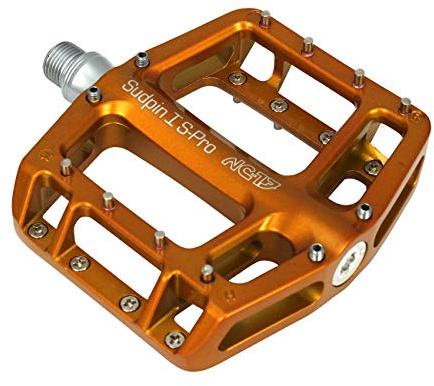 NC-17 Sudpin I S-Pro Aluminium Plattform Pedale | Mountainbike Pedal | BMX Pedal | Präzisionslager + Cr-Mo Achse | inkl. Ersatzpins