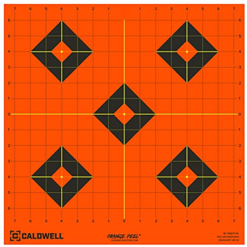 Caldwell Orange Peel Sight In Targets with Flake Off Material, Strong Adhesive and Multiple Sizes for Outdoor, Range, Shooting and Hunting, 16-Inch