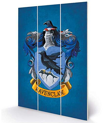 Harry Potter - Impression sur Bois 20 x 29,5 cm (Emblème Serdaigle)