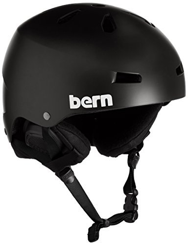 Bern Herren Helm Macon Men'dünne Schale Winter Liner Helm, Mattschwarz, Large/X-Large