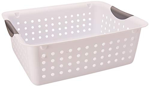 Sterilite 16248006 Medium White Ultra Basket, 2 Pack