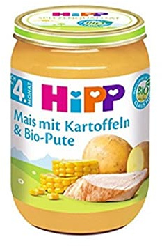 HiPP Mais mit Kartoffelpüree und Bio-Pute, 190g