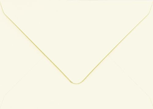 Cranberry 25 Pack C5 Ivory Cream Envelopes 162mm x 229mm Gummed Diamond Flap 100gsm - A5 Fit