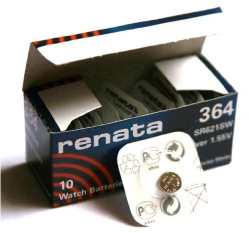 Renata SR621SW Pile Bouton au Lithium 364 fabriquée en Suisse