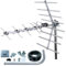 Loft & Outdoor Digital TV Aerial, SLx 27887K4 4G Filtered 32 Element Aerial for Digital TV, Silver