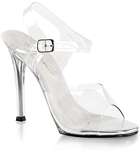 Fabulicious Damen GALA-08 Offene Sandalen, Transparent (CLR Lucite), 39 EU (UK 6)