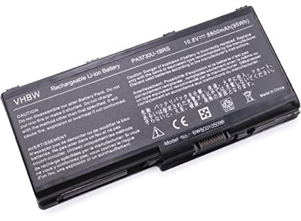 vhbw 1x Akku kompatibel mit Toshiba Dynabook Qosmio GXW/70LW Notebook (8800 mAh, 10,8 V, Li-Ion)
