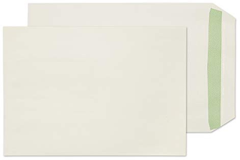 Blake Environmental - FSC Recycled Envelopes C5 (229 x 162 mm) - Pack of 500 - Eco Biodegradeable 90GSM - Self Seal Natural White Envelopes - Stationery & Business Supplies (RE6455)